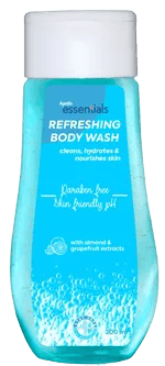 Apollo Essentials Refreshing Body Wash, 400 ml (2x200ml)